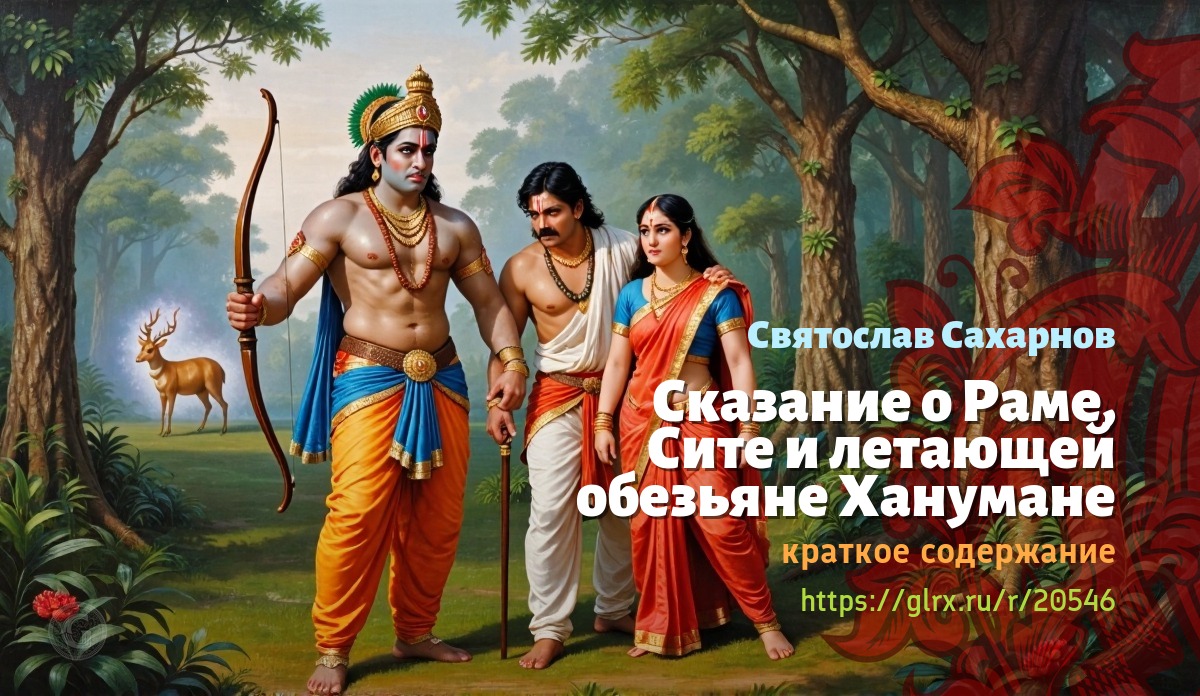 Сказание о Раме, Сите и летающей обезьяне Ханумане Святослава Сахарнова, краткое содержание