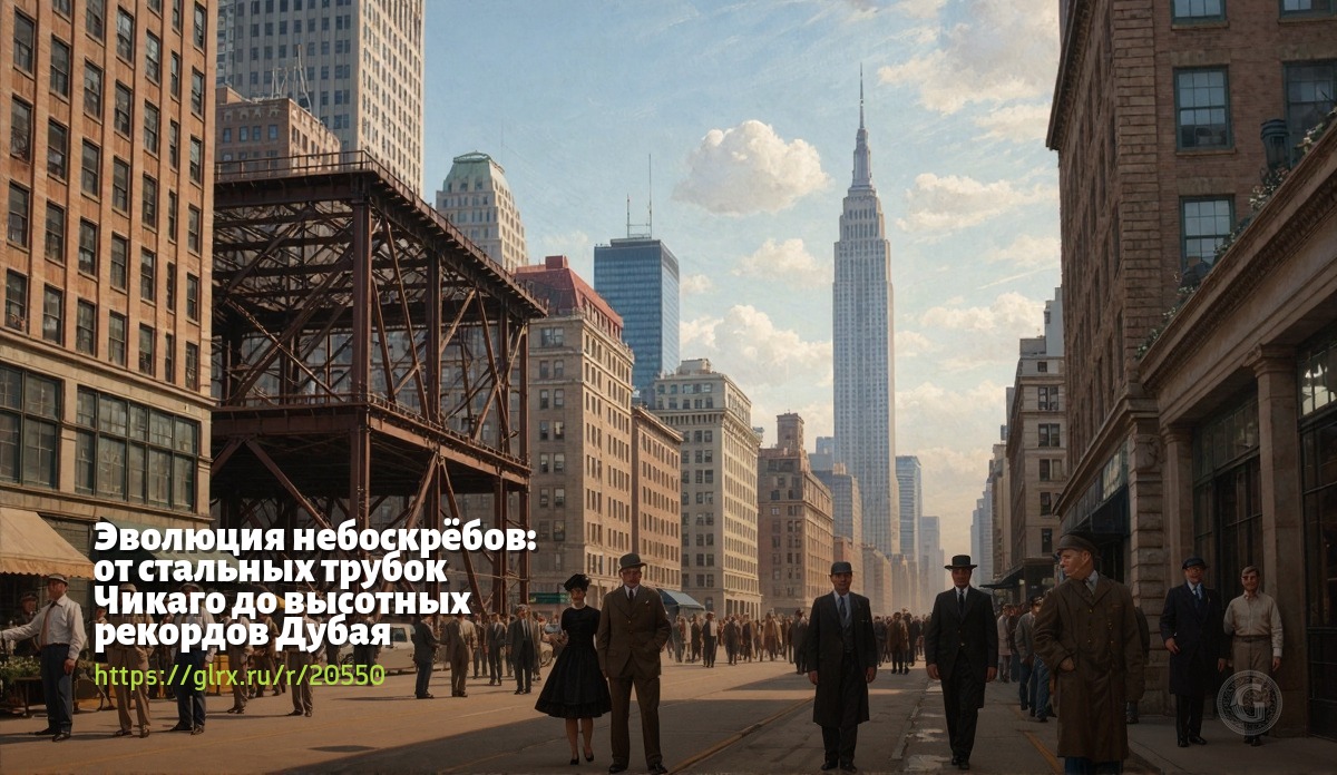Эволюция небоскрёбов: от стальных трубок Чикаго до высотных рекордов Дубая